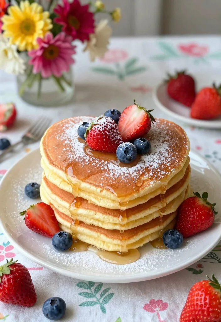 17 Heart Shaped Gender Reveal Cake Ideas Cute Surprise Design - 14. Heart-Shaped Pancake Cake 1