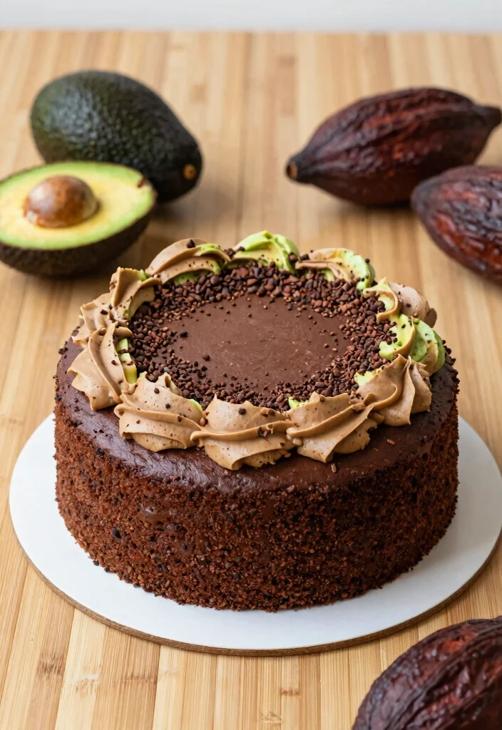17 Mexican Chocolate Cake Ideas Spiced Rich Flavor - 12. Chocolate Avocado Cake 1