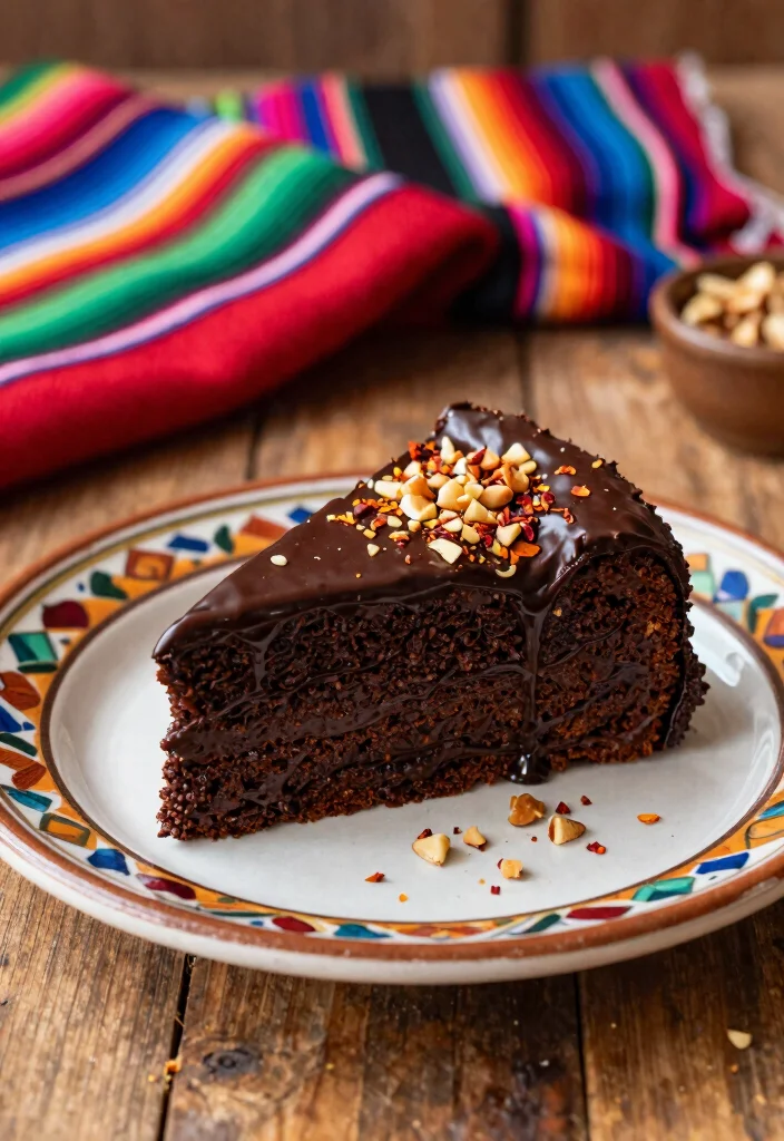 17 Mexican Chocolate Cake Ideas Spiced Rich Flavor - 2. Spicy Chocolate Mole Cake 1