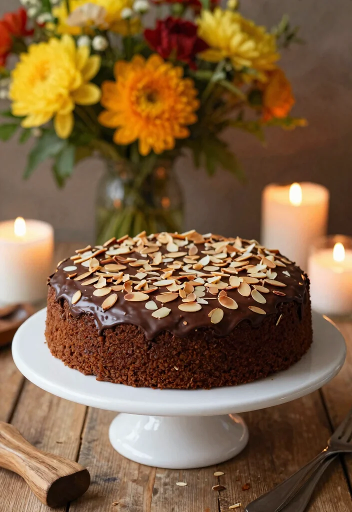 17 Mexican Chocolate Cake Ideas Spiced Rich Flavor - 6. Chocolate Almond Cake 1