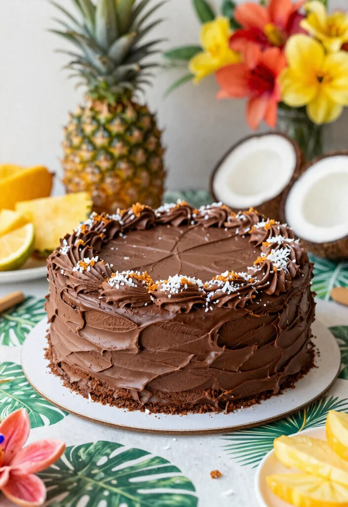 17 Mexican Chocolate Cake Ideas Spiced Rich Flavor - 7. Chocolate Coconut Cake 1