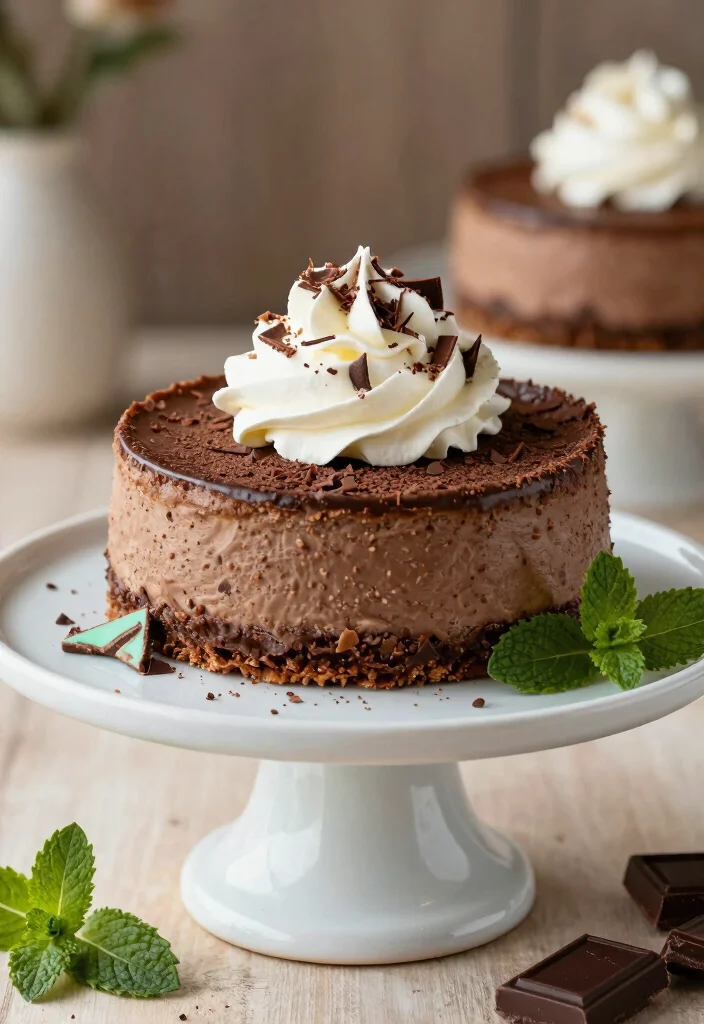 17 New York Cheesecake Recipes: Dense, Creamy Classics - 16. Chocolate Mint Cheesecake 1