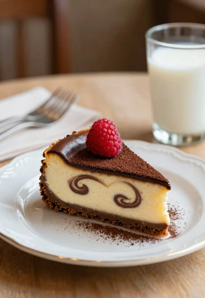 17 New York Cheesecake Recipes: Dense, Creamy Classics - 3. Rich Chocolate Swirl Cheesecake 1