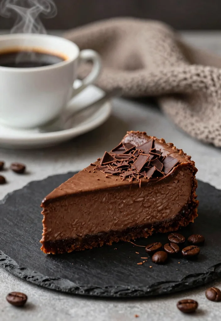 17 New York Cheesecake Recipes: Dense, Creamy Classics - 7. Mocha Coffee Cheesecake 1