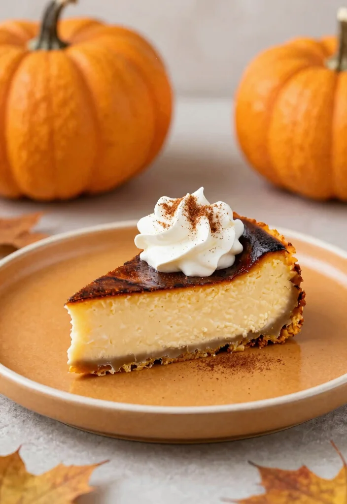 17 San Sebastian Cheesecake Ideas Burnt Basque Style - 14. Spiced Pumpkin San Sebastian Cheesecake 1