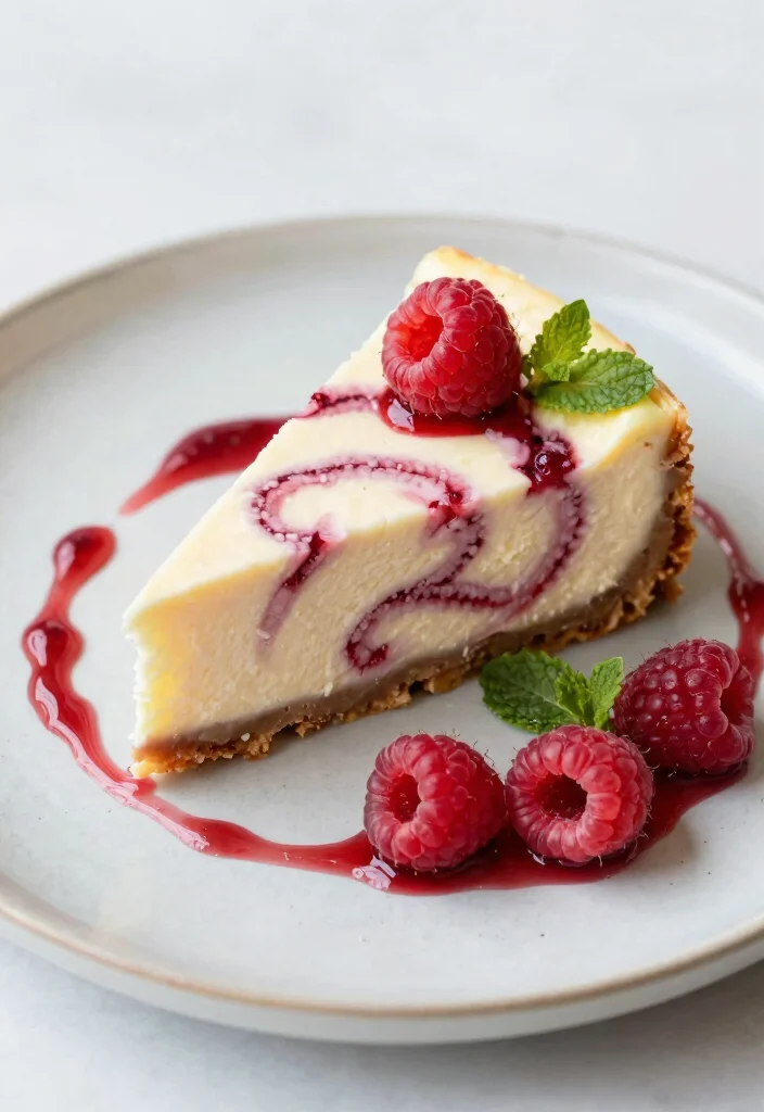 17 San Sebastian Cheesecake Ideas Burnt Basque Style - 6. Raspberry Swirl San Sebastian Cheesecake 1