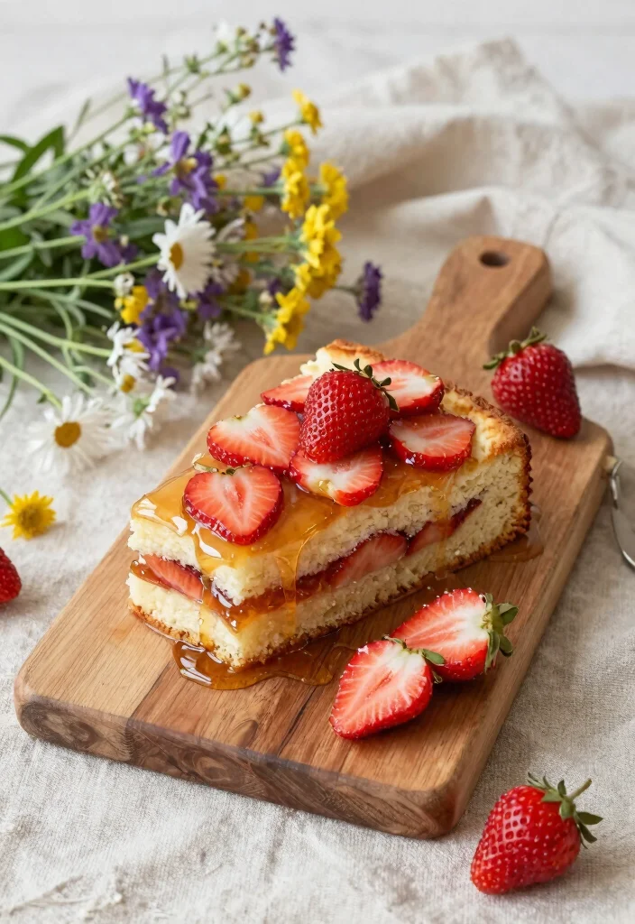 17 Strawberry Sheet Cake Recipe Ideas Easy Crowd Dessert - 14. Strawberry Honey Sheet Cake 1