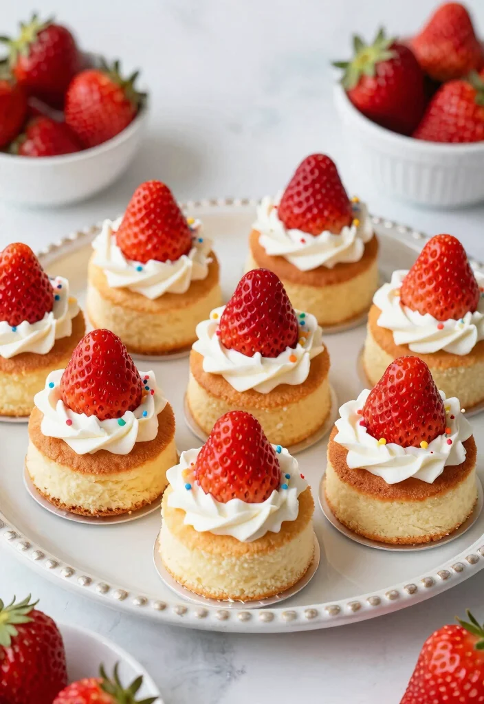 17 Strawberry Sponge Cake Ideas: Light, Fluffy, & Gluten-Free - 11. Mini Strawberry Sponge Cakes 1