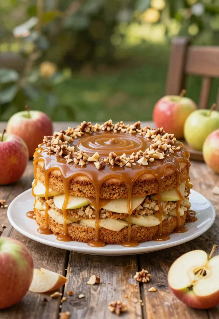17 Western Smash Cake Ideas for a Rustic Cowboy Theme - 15. Caramel Apple Smash Cake 1