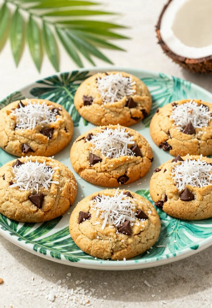 18 Big Chocolate Chip Cookie Recipe Ideas: Giant Vegan Chocolate Chip Cookie Recipes - 12. Coconut Chocolate Chip Cookies 1