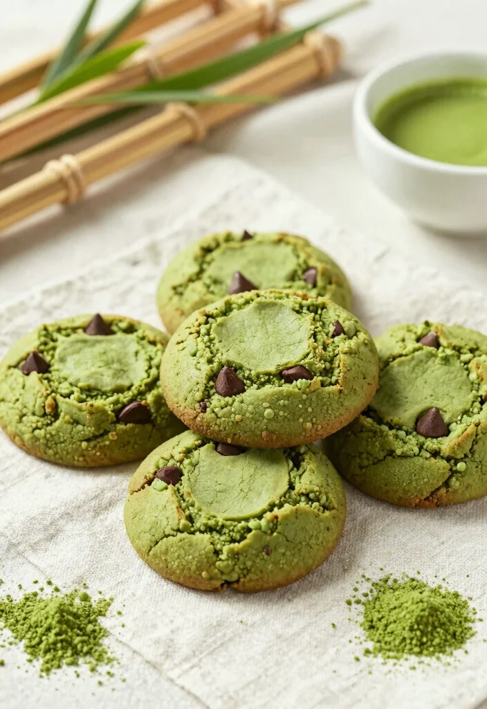 18 Big Chocolate Chip Cookie Recipe Ideas: Giant Vegan Chocolate Chip Cookie Recipes - 9. Matcha Chocolate Chip Cookies 1