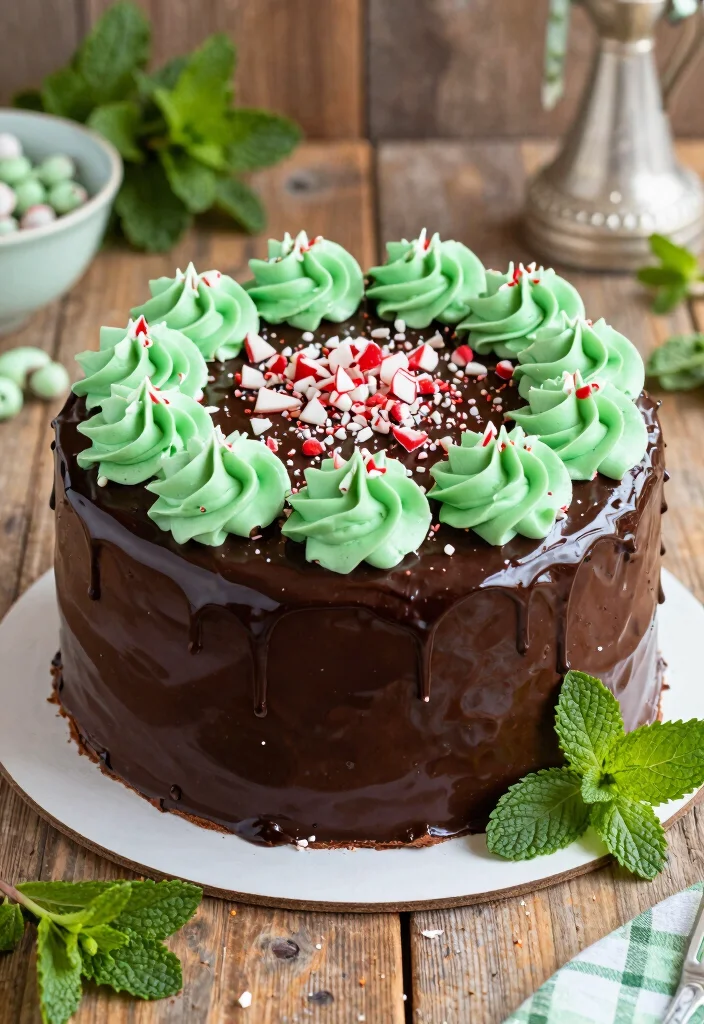 18 Chocolate Cake Decoration Birthday Ideas: Elegant Fun Designs - 6. Chocolate and Mint Delight 1