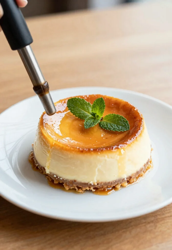 18 Creme Brulee Cheesecake Ideas: Silky Crunchy Fusion - 1. Classic Vanilla Creme Brulee Cheesecake 1