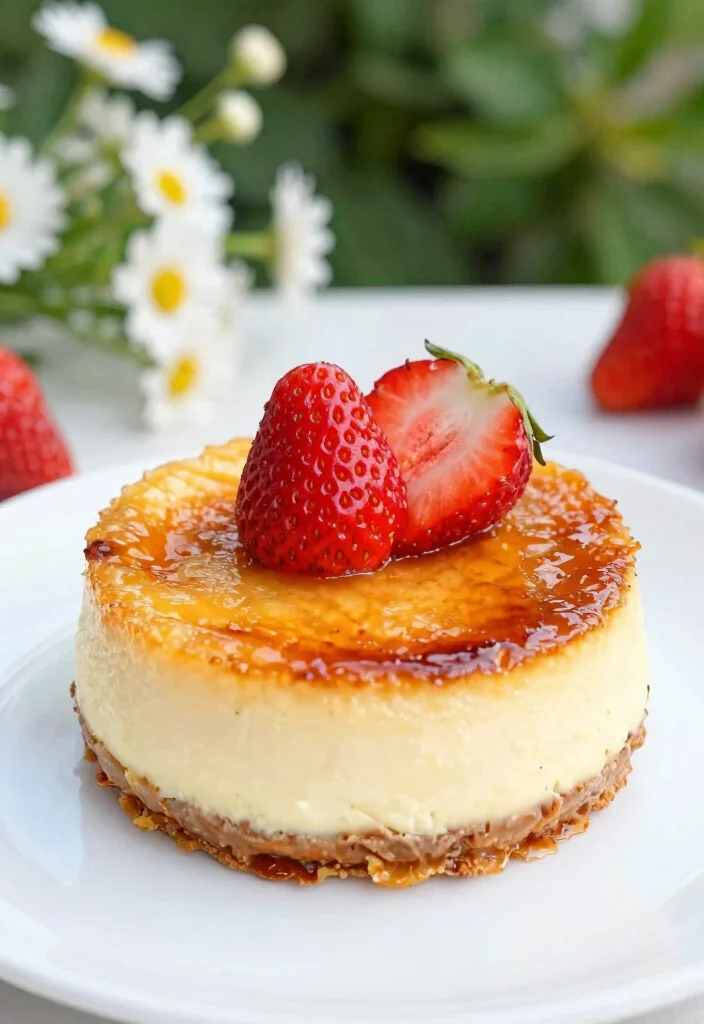 18 Creme Brulee Cheesecake Ideas: Silky Crunchy Fusion - 14. Strawberry Shortcake Creme Brulee Cheesecake 1