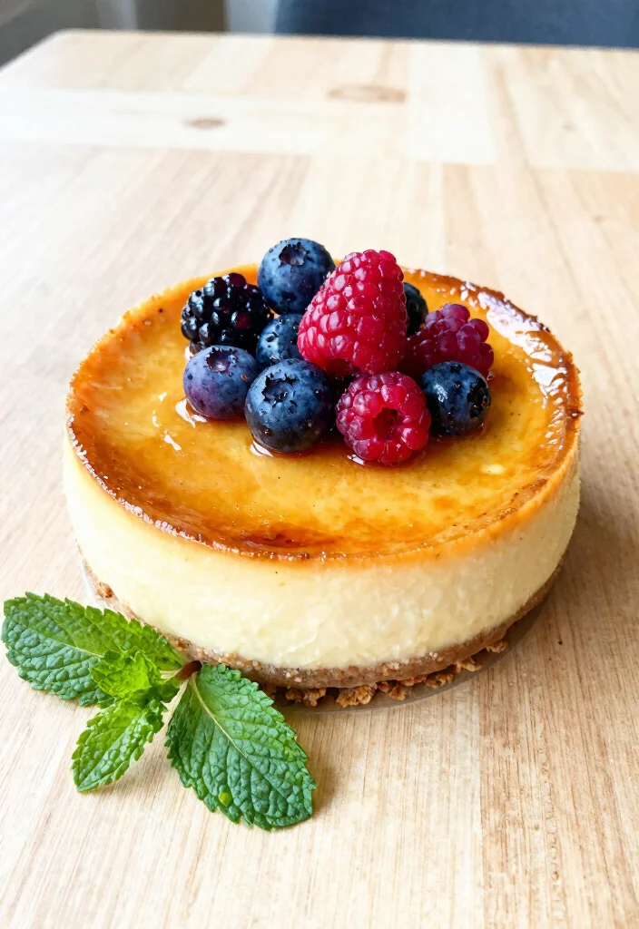 18 Creme Brulee Cheesecake Ideas: Silky Crunchy Fusion - 3. Berry Swirl Creme Brulee Cheesecake 1
