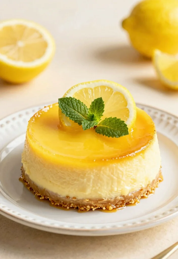 18 Creme Brulee Cheesecake Ideas: Silky Crunchy Fusion - 6. Lemon Zest Creme Brulee Cheesecake 1