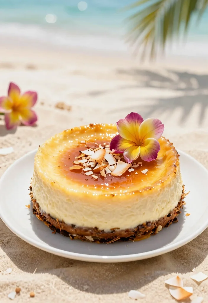 18 Creme Brulee Cheesecake Ideas: Silky Crunchy Fusion - 8. Coconut Cream Creme Brulee Cheesecake 1
