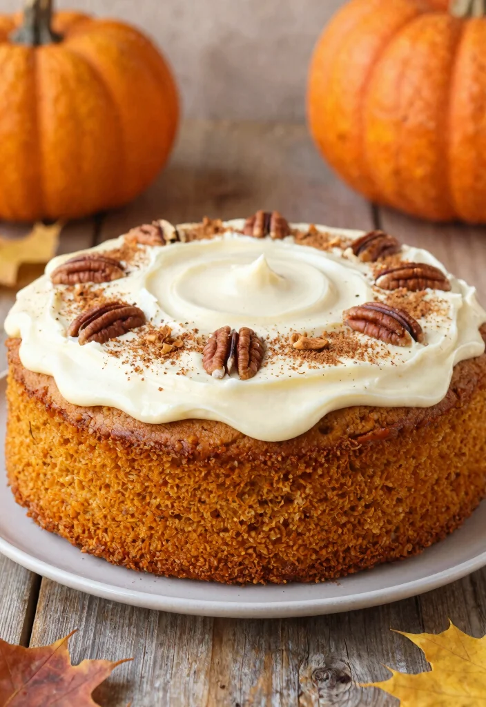 18 Easy and Delicious Vegan Birthday Cake Ideas - 13. Pumpkin Spice Cake 1