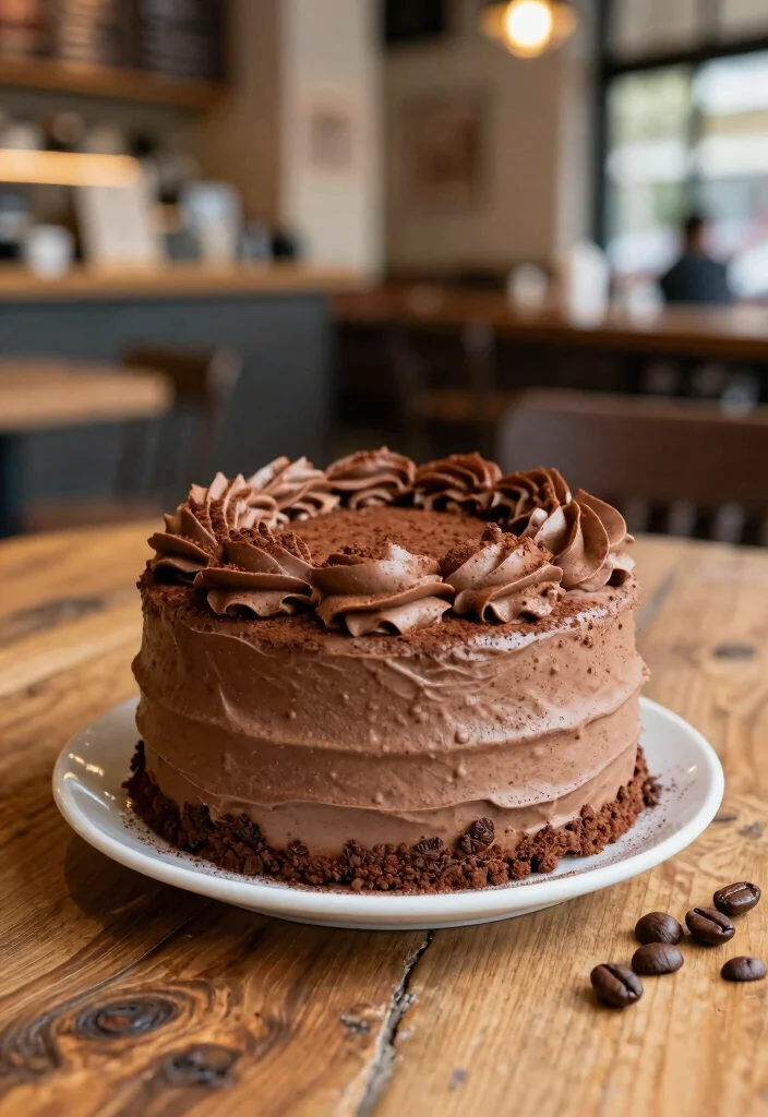 18 Easy and Delicious Vegan Birthday Cake Ideas - 15. Mocha Cake 1
