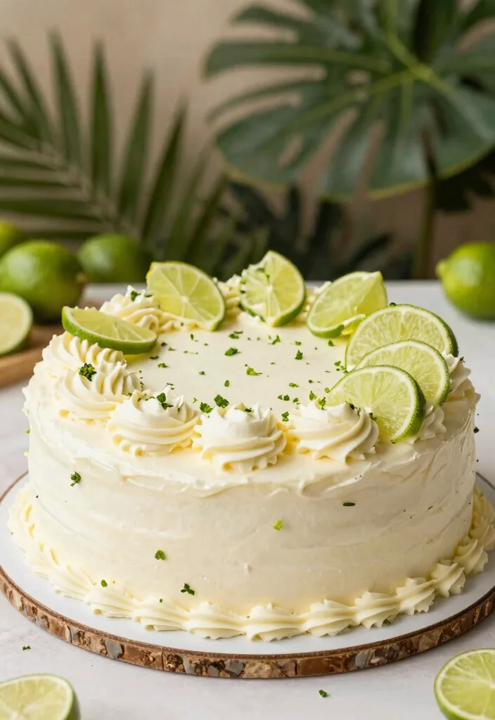 18 Easy and Delicious Vegan Birthday Cake Ideas - 17. Key Lime Cake 1