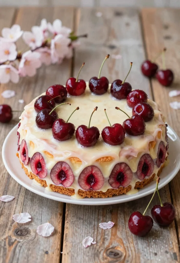 18 Easy and Delicious Vegan Birthday Cake Ideas - 18. Cherry Almond Cake 1