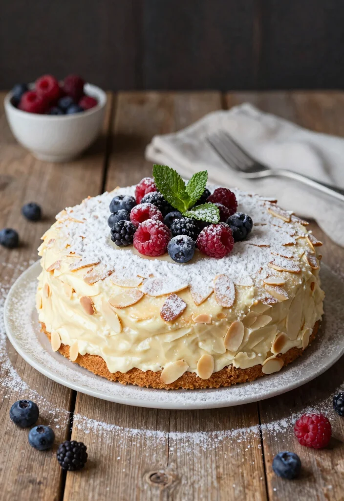 18 Easy and Delicious Vegan Birthday Cake Ideas - 3. Vanilla Almond Cake 1