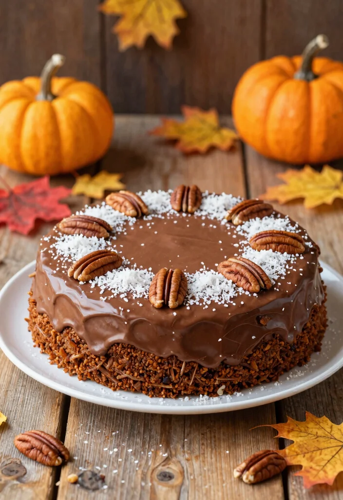 18 Homemade German Chocolate Cake Ideas: Rich Classic Layers - 11. Pumpkin Spice German Chocolate Cake 1