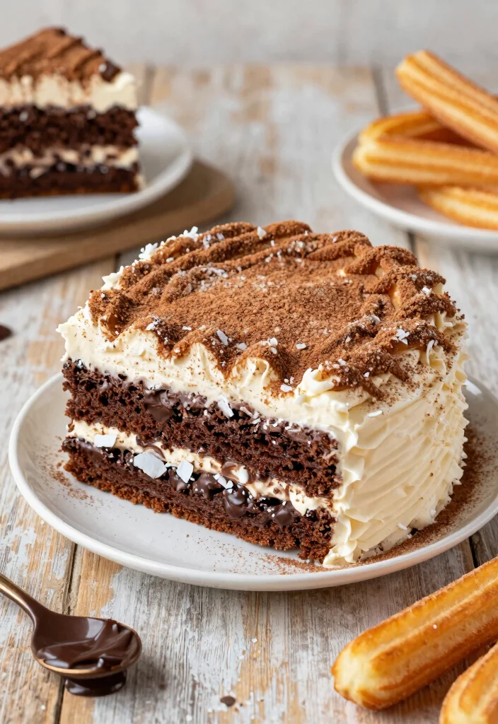 18 Homemade German Chocolate Cake Ideas: Rich Classic Layers - 14. Churro German Chocolate Cake 1