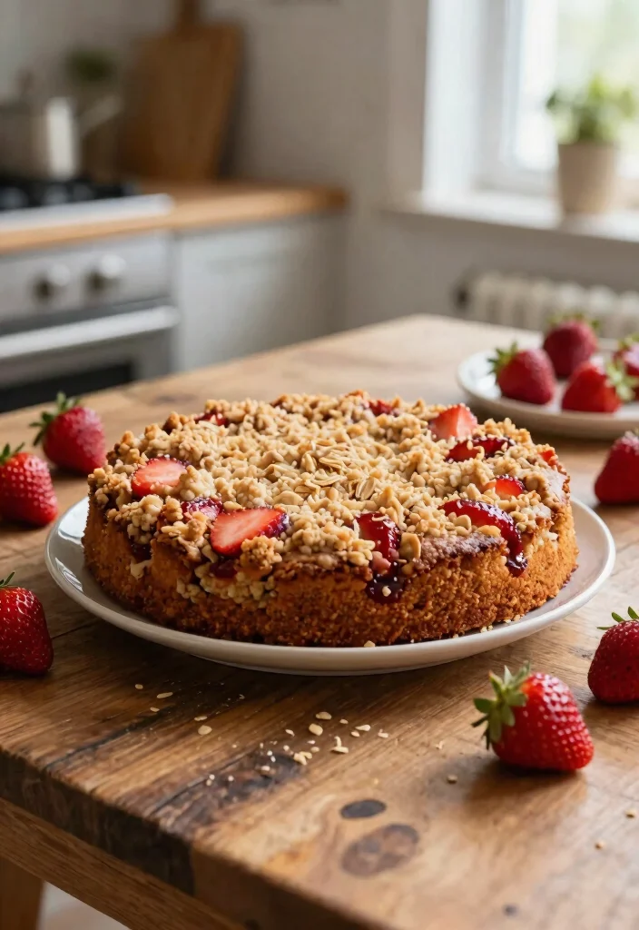 18 Paula Deen Strawberry Cake Ideas: Southern Classic Dessert - 14. Strawberry Oatmeal Cake 1