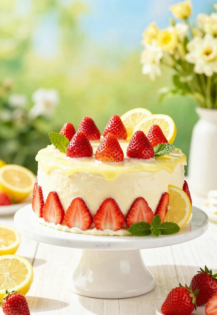 18 Paula Deen Strawberry Cake Ideas: Southern Classic Dessert - 6. Strawberry Lemonade Cake 1