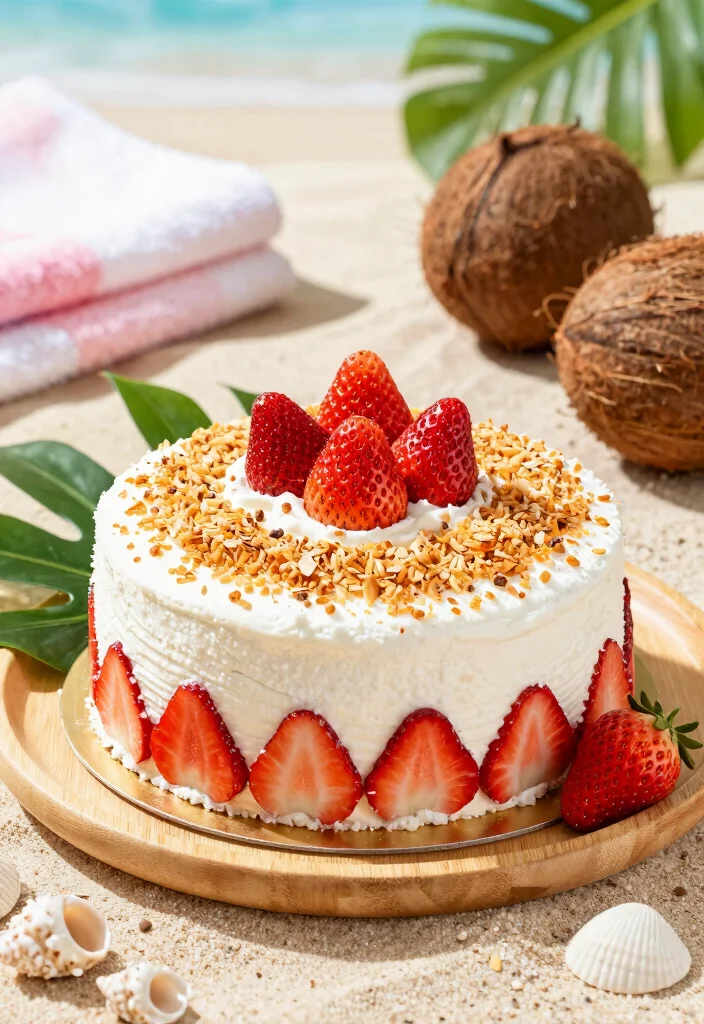 18 Paula Deen Strawberry Cake Ideas: Southern Classic Dessert - 7. Strawberry Coconut Cake 1