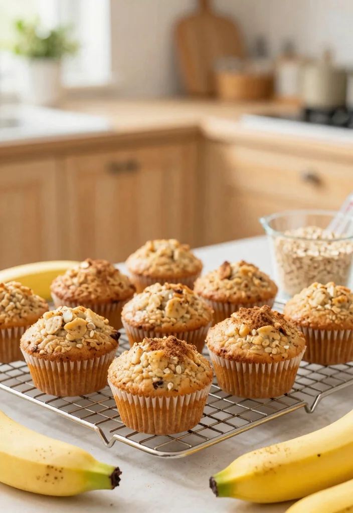 18 Smash Cake Alternative Ideas: Creative Less Mess Options - 1. Banana Oatmeal Cupcakes 1