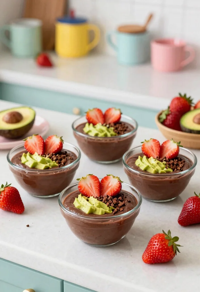 18 Smash Cake Alternative Ideas: Creative Less Mess Options - 3. Avocado Chocolate Pudding 1