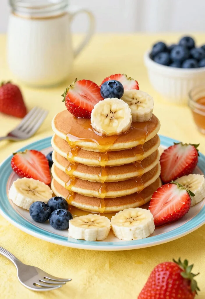 18 Smash Cake Alternative Ideas: Creative Less Mess Options - 4. Mini Pancake Stacks 1