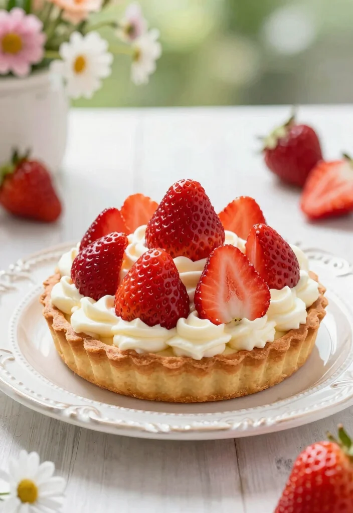 18 Strawberry Chantilly Cake Ideas: Light Creamy Layers - 17. Strawberry Chantilly Tart 1