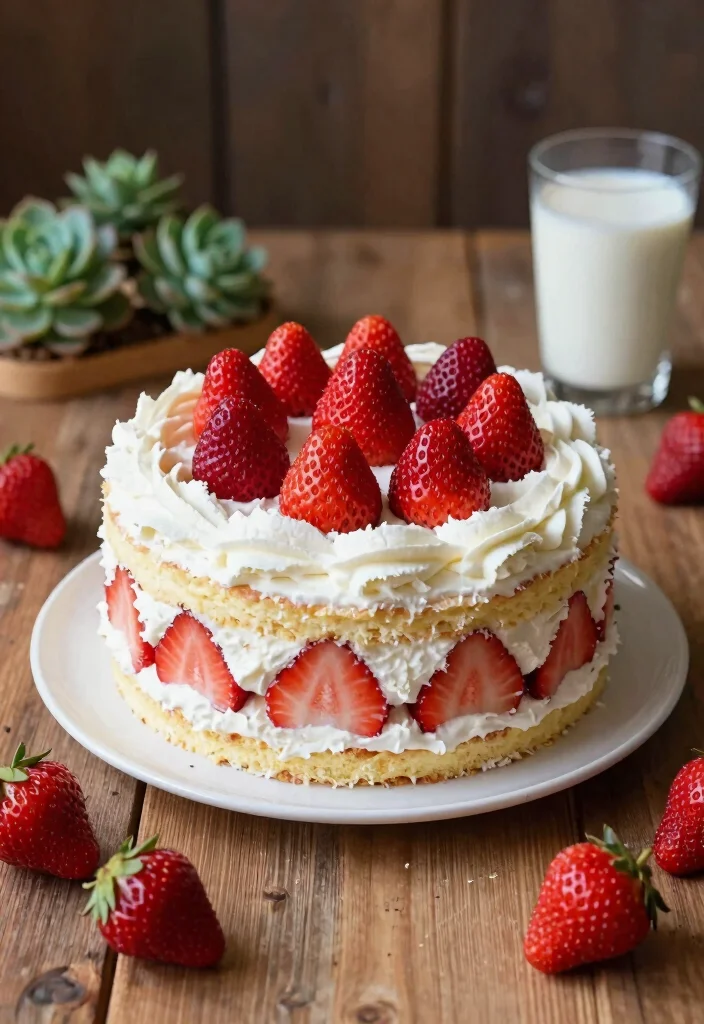 18 Strawberry Chantilly Cake Ideas: Light Creamy Layers - 2. Vegan Strawberry Chantilly Cake 1