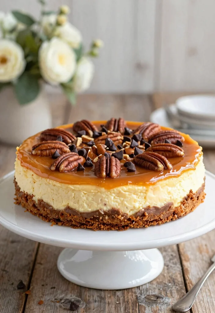 18 Turtle Cheesecake Recipe Ideas: Chocolate Caramel Pecan Bliss - 1. Classic Turtle Cheesecake 1