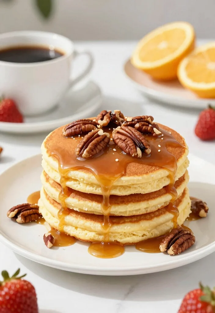 18 Turtle Cheesecake Recipe Ideas: Chocolate Caramel Pecan Bliss - 11. Turtle Cheesecake Pancakes 1