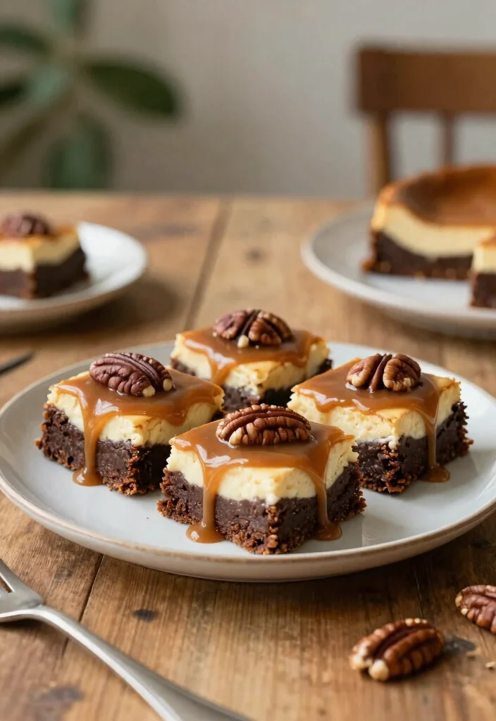 18 Turtle Cheesecake Recipe Ideas: Chocolate Caramel Pecan Bliss - 18. Turtle Cheesecake Brownies 1