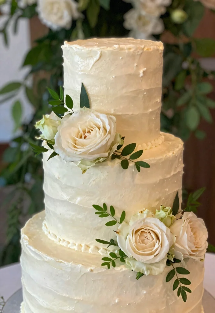 18 Wedding Cake 3 Tier Elegant Ideas Timeless Grandeur - 1. Elegant Floral Embellishments 1