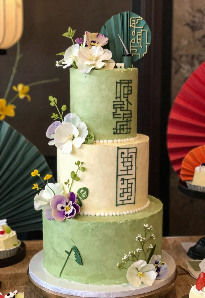 18 Wedding Cake 3 Tier Elegant Ideas Timeless Grandeur - 14. Asian-Inspired Flavors 1
