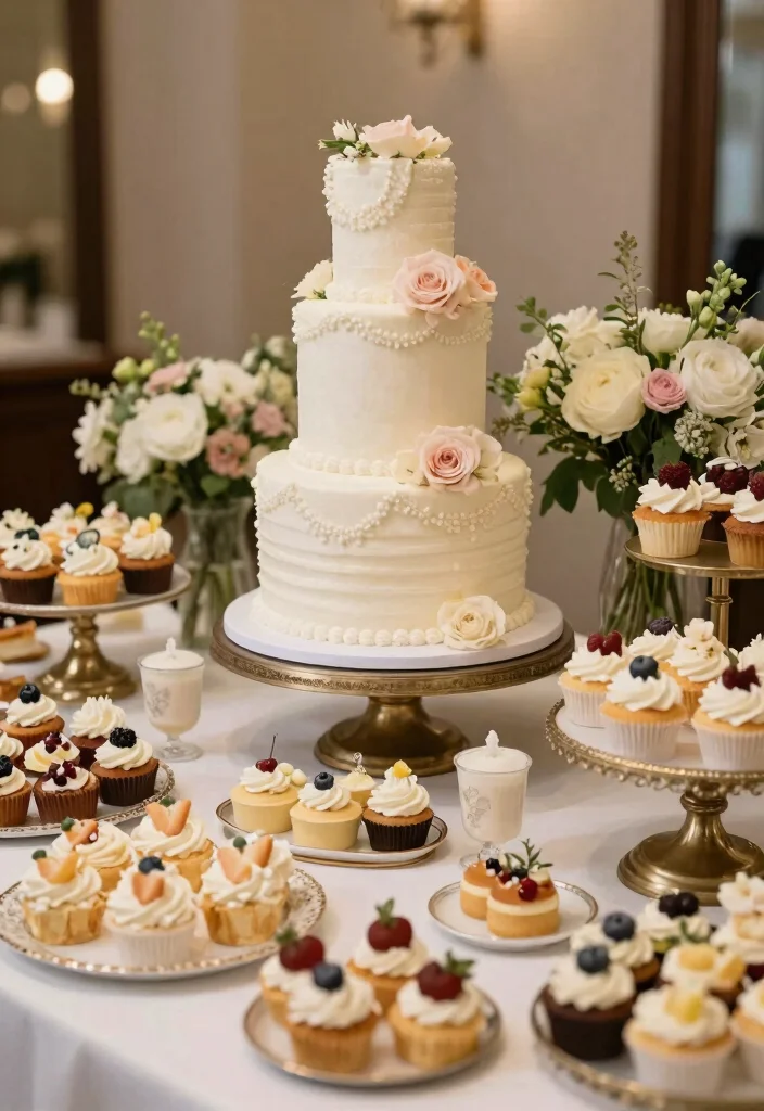 18 Wedding Cake 3 Tier Elegant Ideas Timeless Grandeur - 16. Sweet Treats and Dessert Tables 1