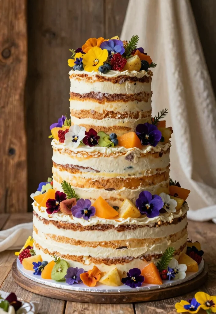 18 Wedding Cake 3 Tier Elegant Ideas Timeless Grandeur - 8. Vegan and Gluten-Free Options 1