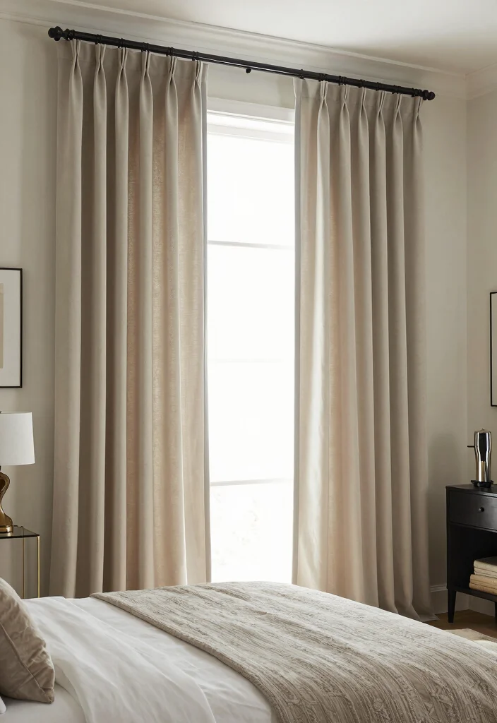 15 Best Curtains for Bedroom Ideas With Cozy Comfort - 15. Custom-Made Curtains for a Unique Fit 1