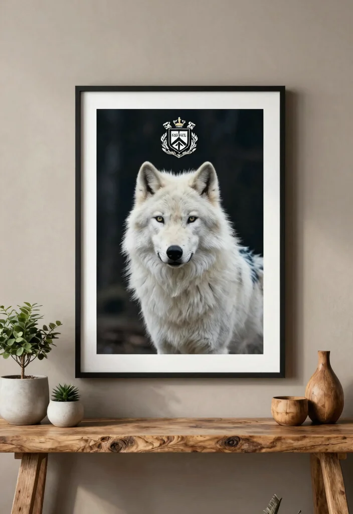 15 Game of Thrones Poster Ideas for a Dramatic Room - 1. Stark Family Crest Poster 1
