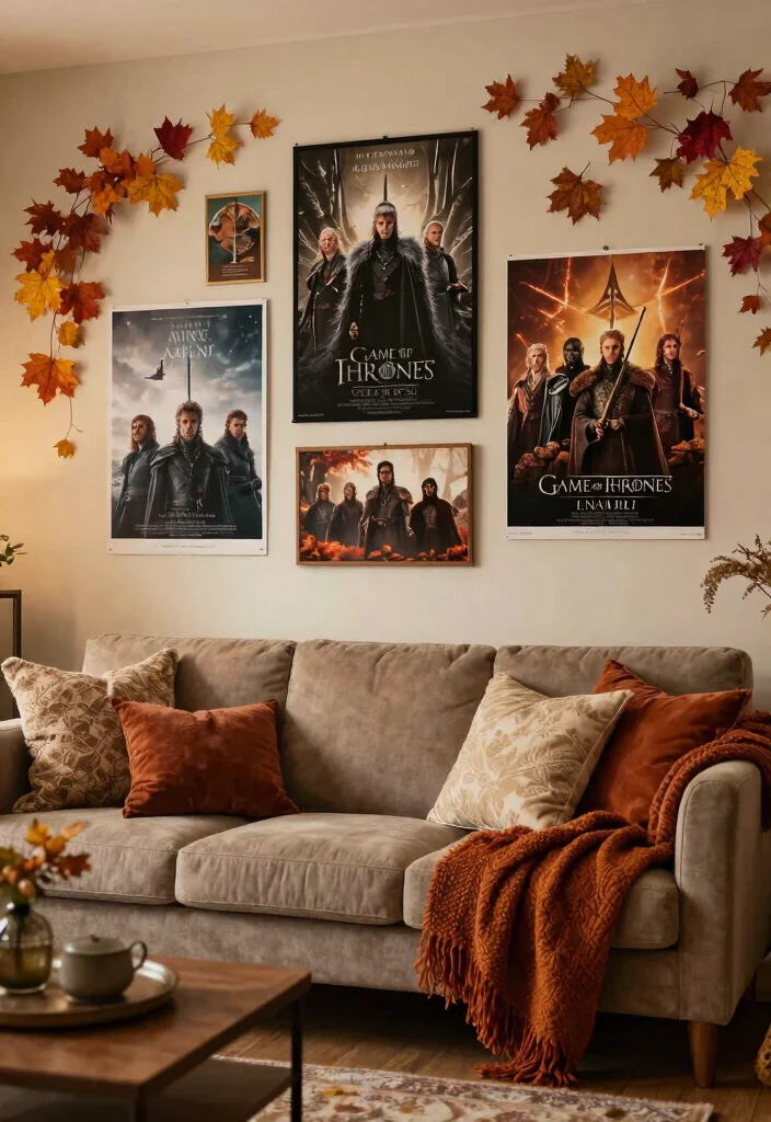 15 Game of Thrones Poster Ideas for a Dramatic Room - 14. Seasonal Game of Thrones Decor: Adapt and Change 1