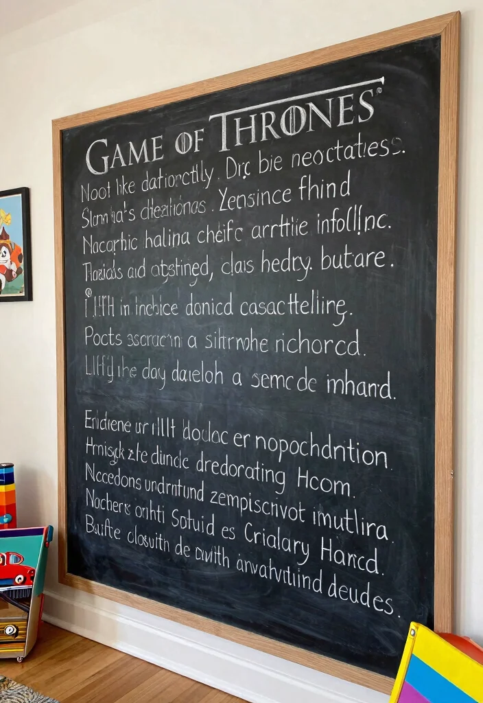 15 Game of Thrones Poster Ideas for a Dramatic Room - 15. Interactive Wall Art: Engage Your Guests 1