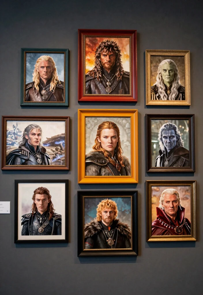 15 Game of Thrones Poster Ideas for a Dramatic Room - 6. Character Portraits: Heroes and Villains 1
