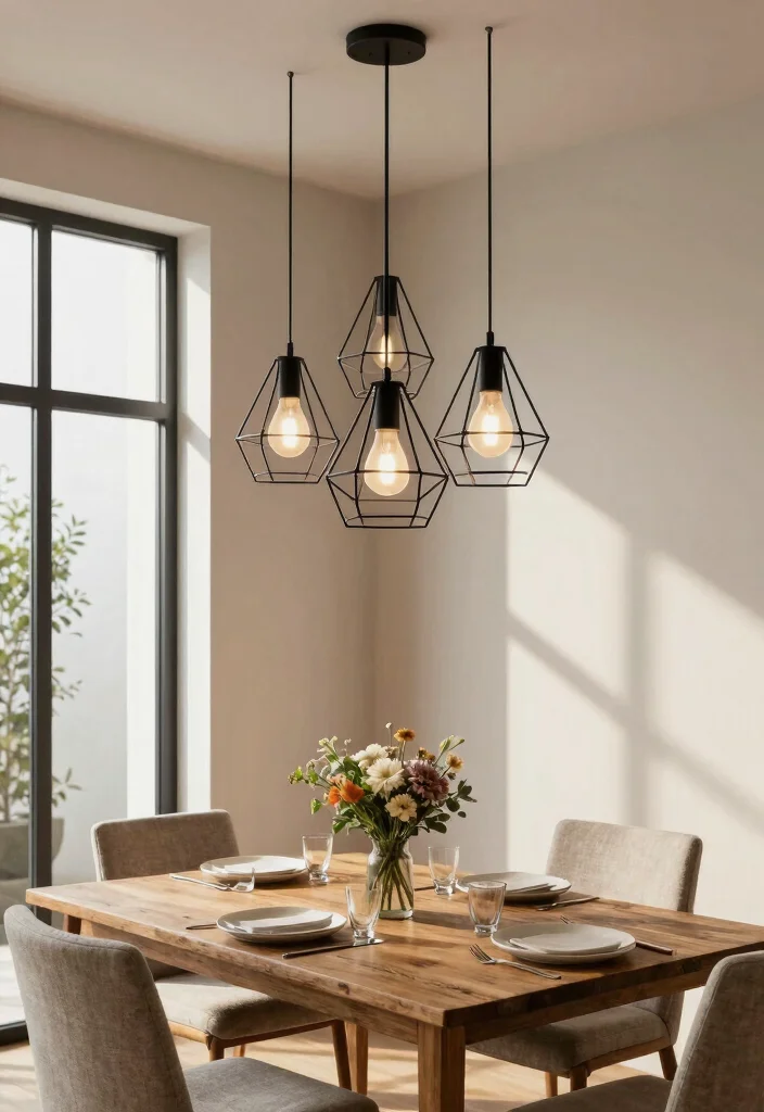 15 Modern Lamp Design Ideas With Contemporary Edge - 6. Geometric Pendant Lights 1