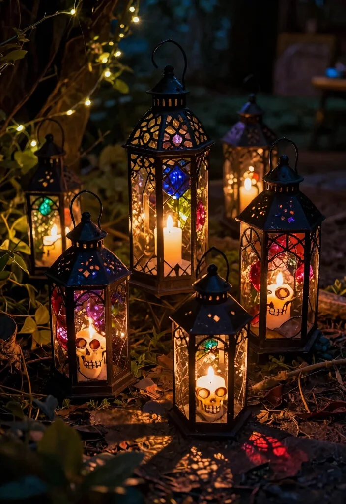 15 Skull Candle Holder Ideas With Dark Aesthetic Charm - 7. Gothic Skull Lanterns 1